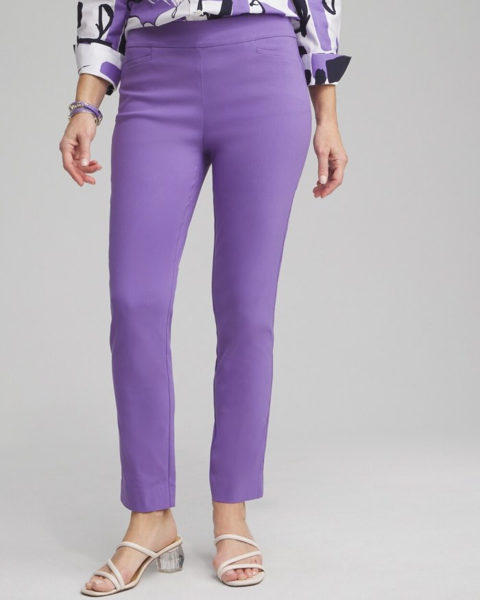 Chicos Brigitte Slim Ankle Pants - Parisian Purple Chicos Brigitte Slim Ankle Pants - Parisian Purple