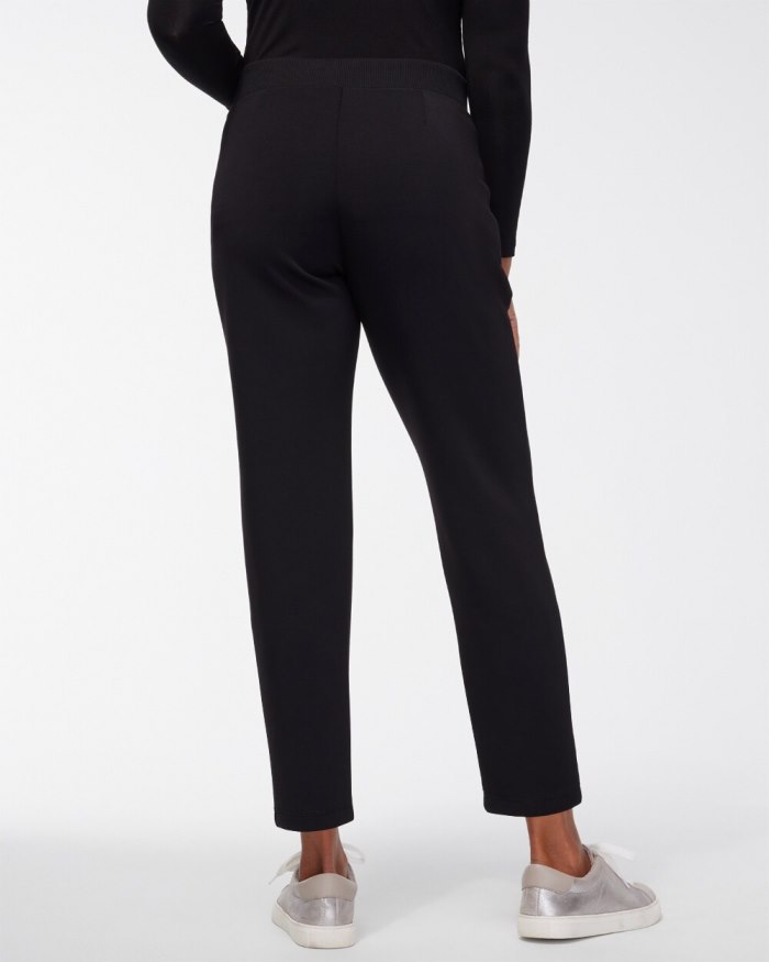 Chicos Zenergy Scuba Tapered Ankle Pants - Black Chicos Zenergy Scuba Tapered Ankle Pants - Black