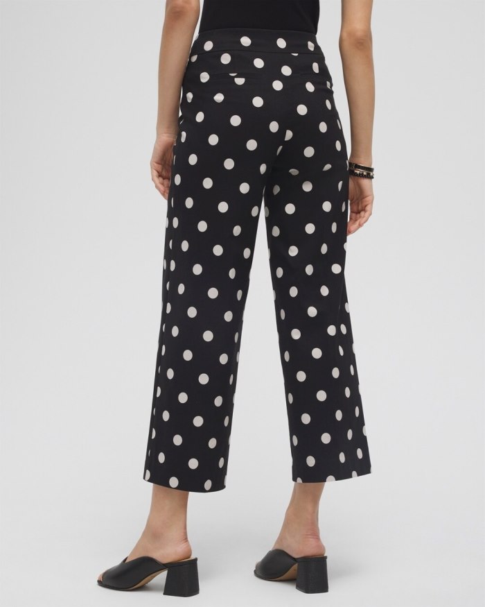 Chicos Brigitte Polka Dot Wide Leg Pants - Black Chicos Brigitte Polka Dot Wide Leg Pants - Black