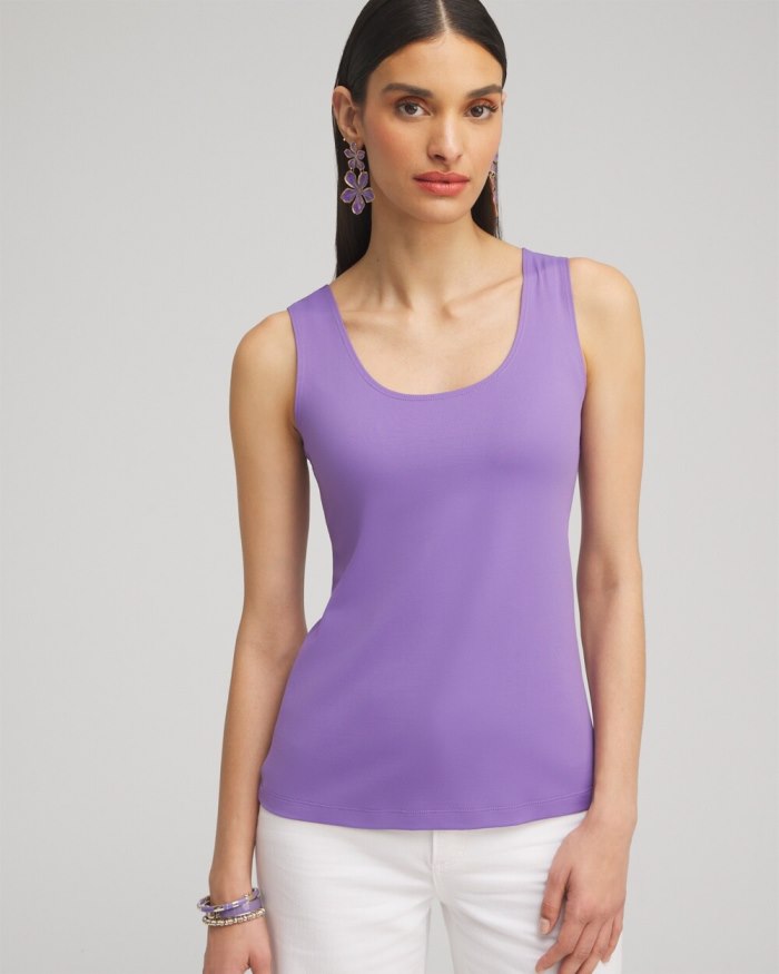 Chicos Microfiber Tank - Parisian Purple Chicos Microfiber Tank - Parisian Purple