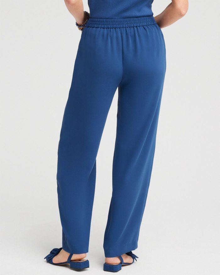 Chicos Wide Leg Soft Pants - Azores Blue Chicos Wide Leg Soft Pants - Azores Blue