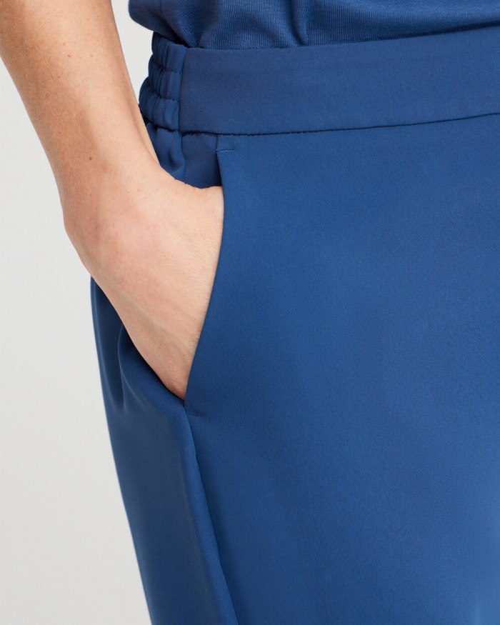 Chicos Wide Leg Soft Pants - Azores Blue Chicos Wide Leg Soft Pants - Azores Blue