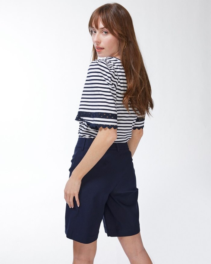 Chicos Trapunto Shorts - Teakwood Chicos Trapunto Shorts - Teakwood