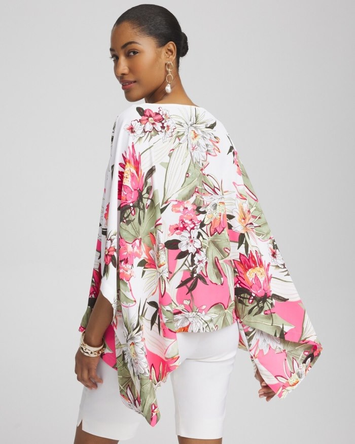 Chicos Floral Poncho - Primordial Forest Chicos Floral Poncho - Primordial Forest