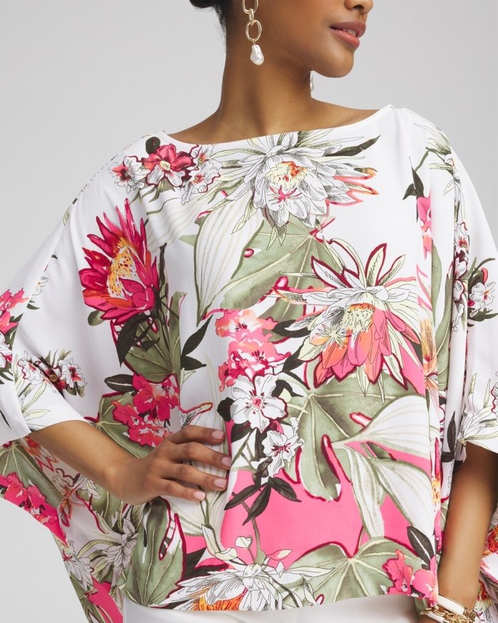 Chicos Floral Poncho - Primordial Forest Chicos Floral Poncho - Primordial Forest
