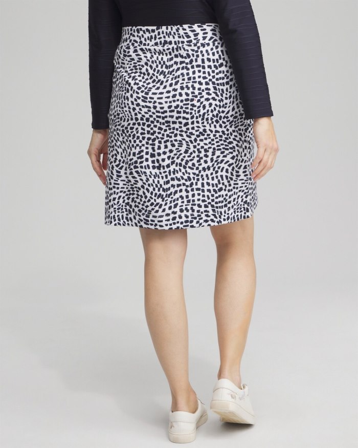 Chicos Zenergy UPF Knit Square Dots Skort - Classic Navy Chicos Zenergy UPF Knit Square Dots Skort - Classic Navy