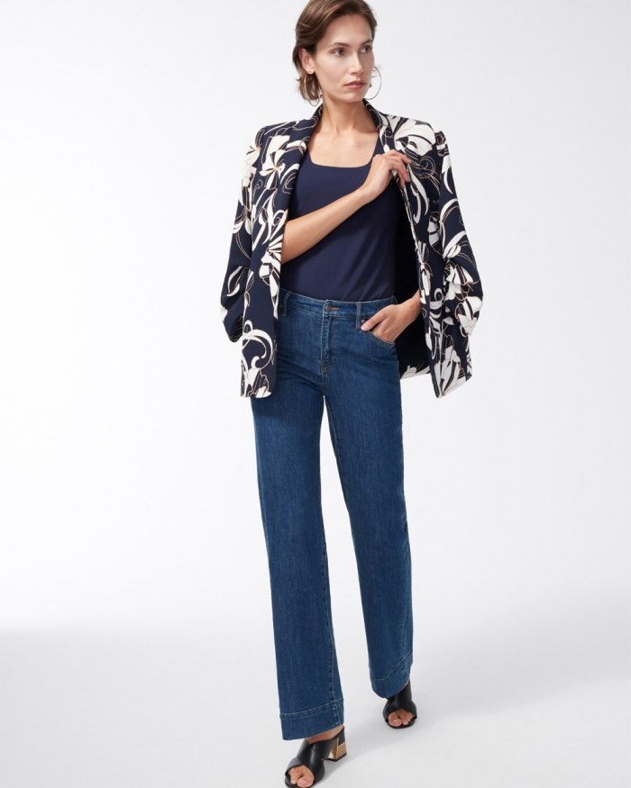 Chicos Trouser Jeans - Chestnut Rinse Indigo Chicos Trouser Jeans - Chestnut Rinse Indigo