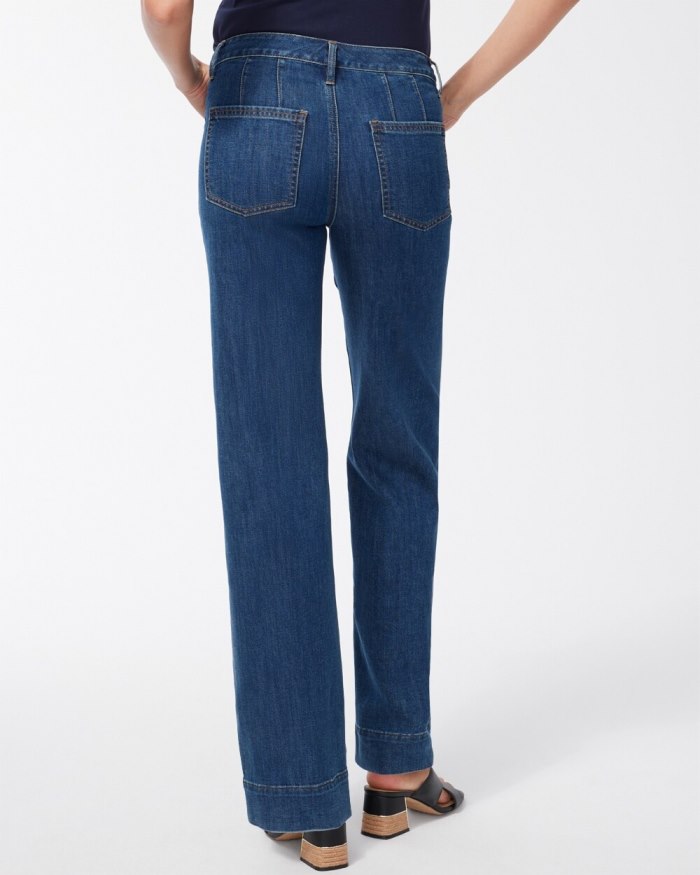 Chicos Trouser Jeans - Chestnut Rinse Indigo Chicos Trouser Jeans - Chestnut Rinse Indigo