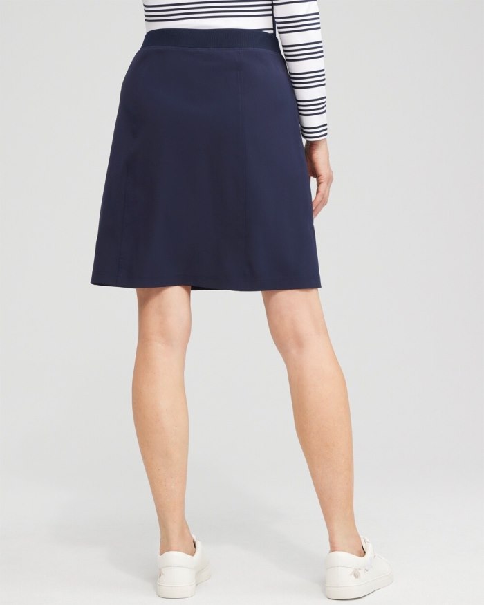 Chicos Zenergy UPF Neema Rib-Mix Skort - Classic Navy Chicos Zenergy UPF Neema Rib-Mix Skort - Classic Navy