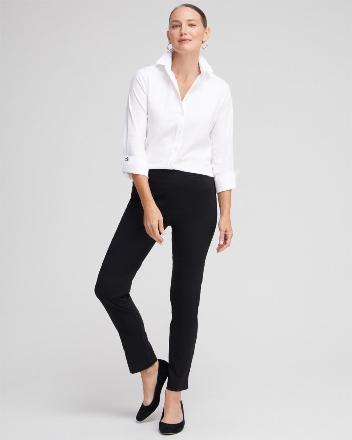 Chicos Brigitte Slim Ankle Pants - Alabaster Chicos Brigitte Slim Ankle Pants - Alabaster
