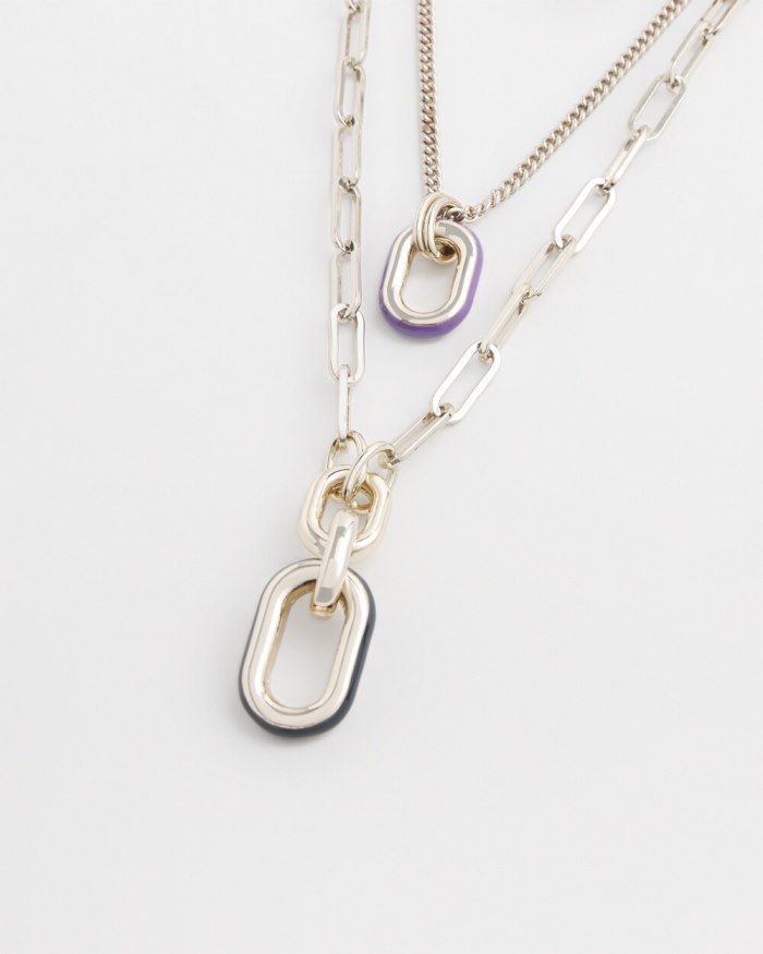 Chicos Multistrand Convertible Necklace - Multi Chicos Multistrand Convertible Necklace - Multi