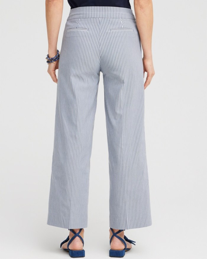 Chicos Brigitte Stripe Wide Leg Crops - PROMENADE Chicos Brigitte Stripe Wide Leg Crops - PROMENADE
