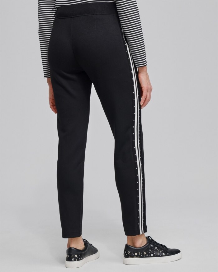 Chicos Zenergy Studded Double Knit Pants - Black Chicos Zenergy Studded Double Knit Pants - Black