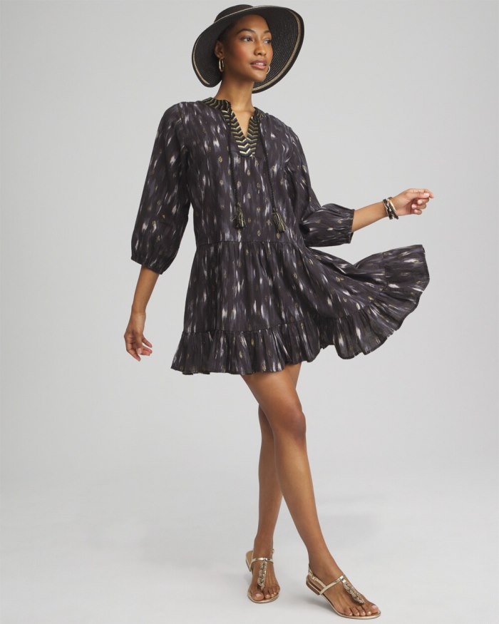 Chicos Miraclesuit Bronze Reign Coverup Dress - Black/Multi Chicos Miraclesuit Bronze Reign Coverup Dress - Black/Multi