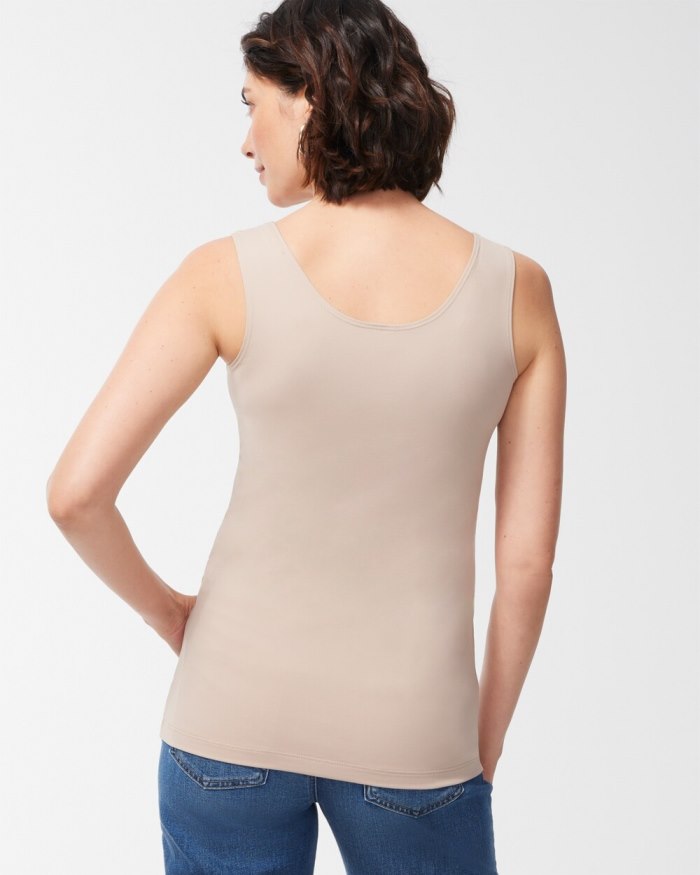 Chicos Microfiber Tank - Soft Latte Chicos Microfiber Tank - Soft Latte