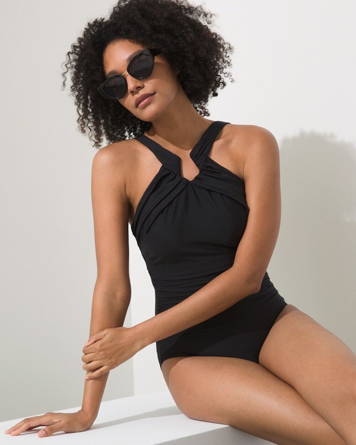 Chicos Miraclesuit Rock Solid Aphrodite One Piece Swimsuit - Black Chicos Miraclesuit Rock Solid Aphrodite One Piece Swimsuit - Black