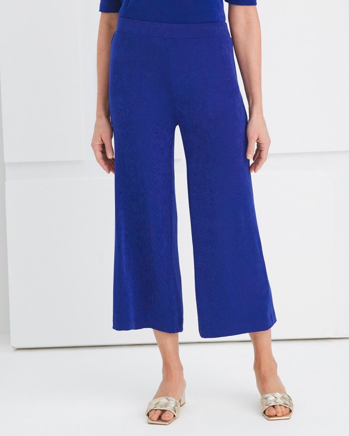 Chicos Travelers Classic Cropped Pants - Seafaring Blue Chicos Travelers Classic Cropped Pants - Seafaring Blue