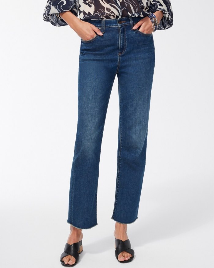 Chicos High Rise Straight Leg Jeans - Sequoia Indigo Chicos High Rise Straight Leg Jeans - Sequoia Indigo
