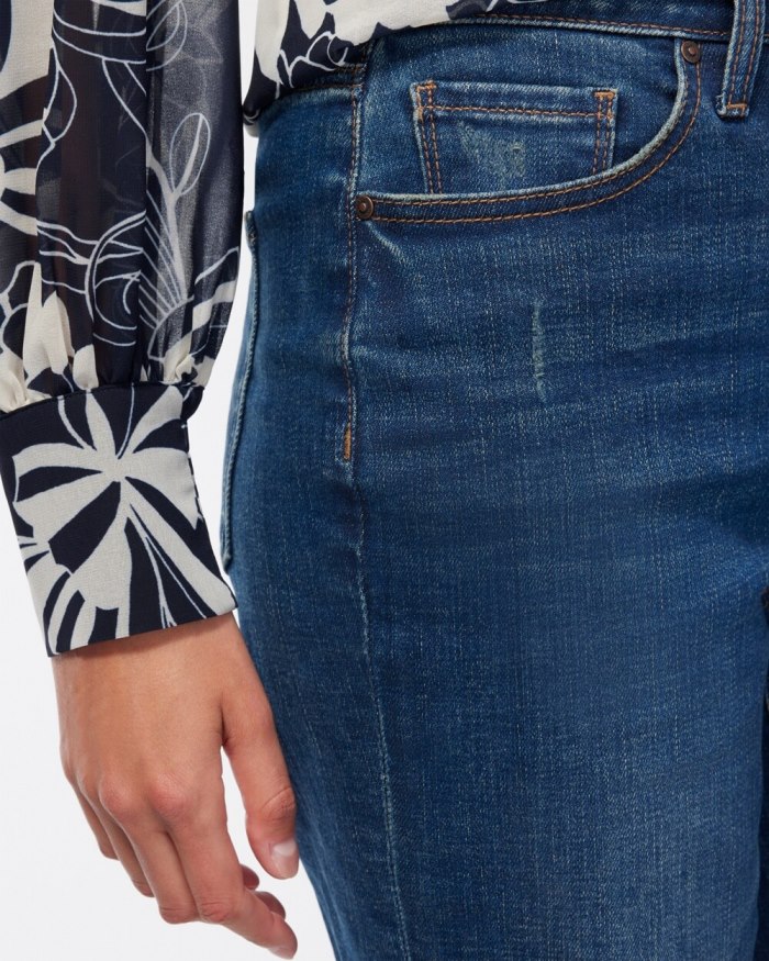 Chicos High Rise Straight Leg Jeans - Sequoia Indigo Chicos High Rise Straight Leg Jeans - Sequoia Indigo