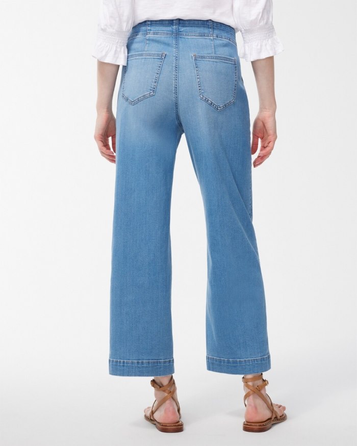 Chicos Pull-On Wide Leg Ankle Jeans - Amilla Indigo Chicos Pull-On Wide Leg Ankle Jeans - Amilla Indigo