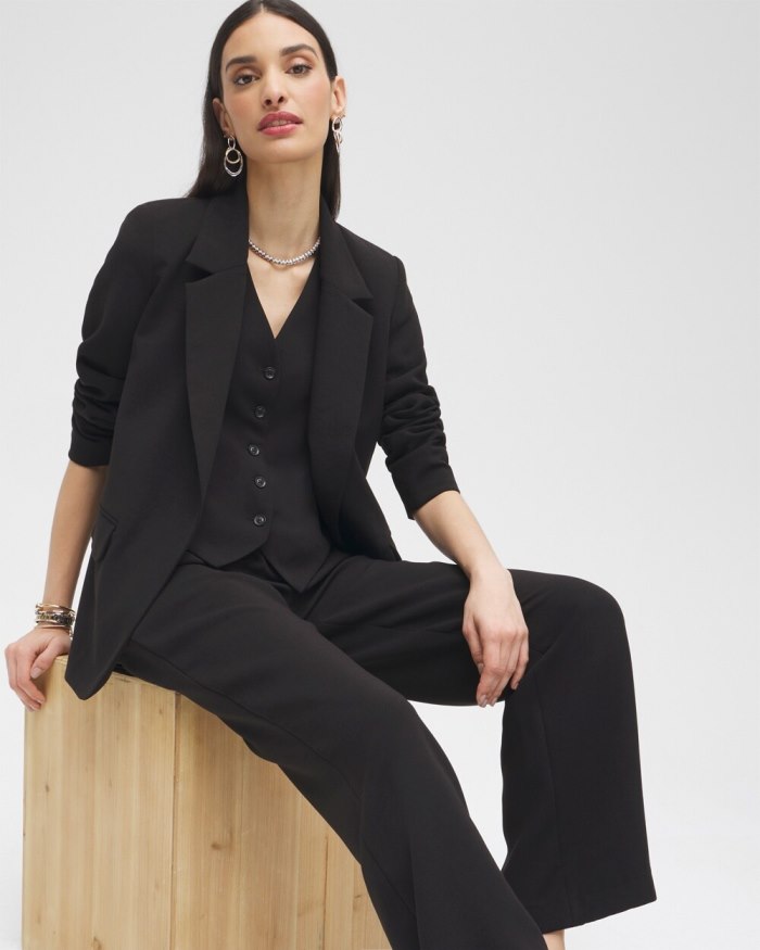 Chicos Black Label Boyfriend Blazer - Black Chicos Black Label Boyfriend Blazer - Black