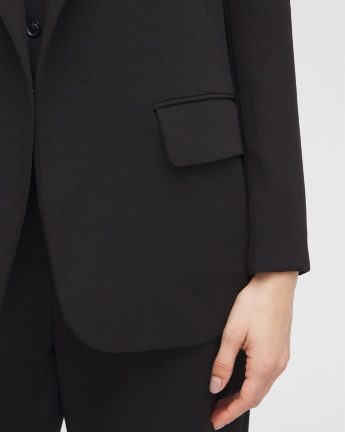 Chicos Black Label Boyfriend Blazer - Black Chicos Black Label Boyfriend Blazer - Black