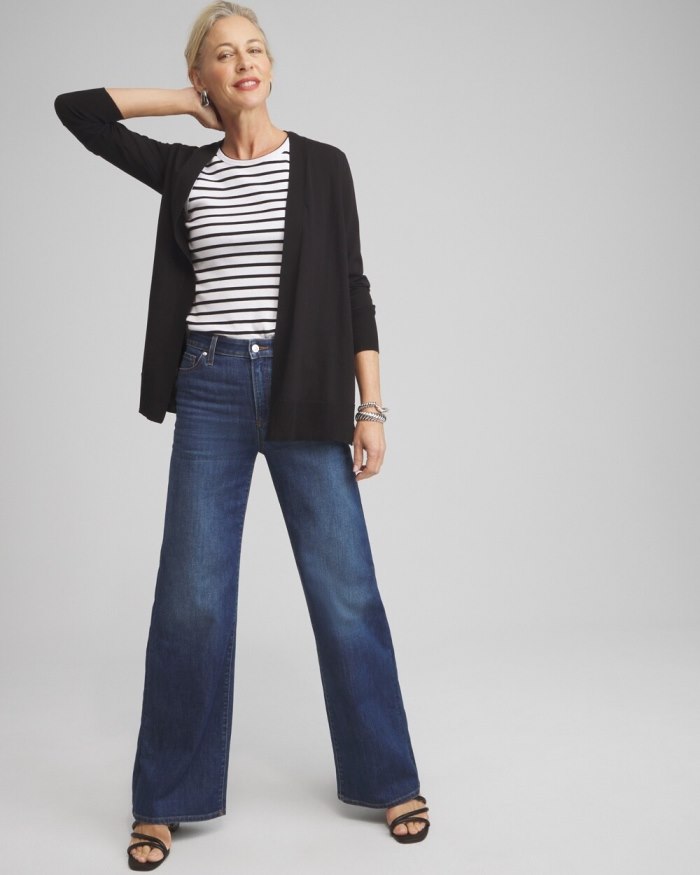 Chicos Summer Romance Cardigan - Intense Azure Chicos Summer Romance Cardigan - Intense Azure