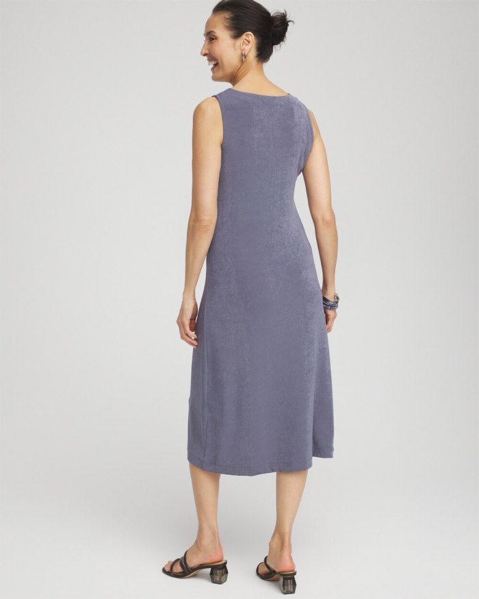 Chicos Travelers V-neck Dress - PINK ANIMA Chicos Travelers V-neck Dress - PINK ANIMA