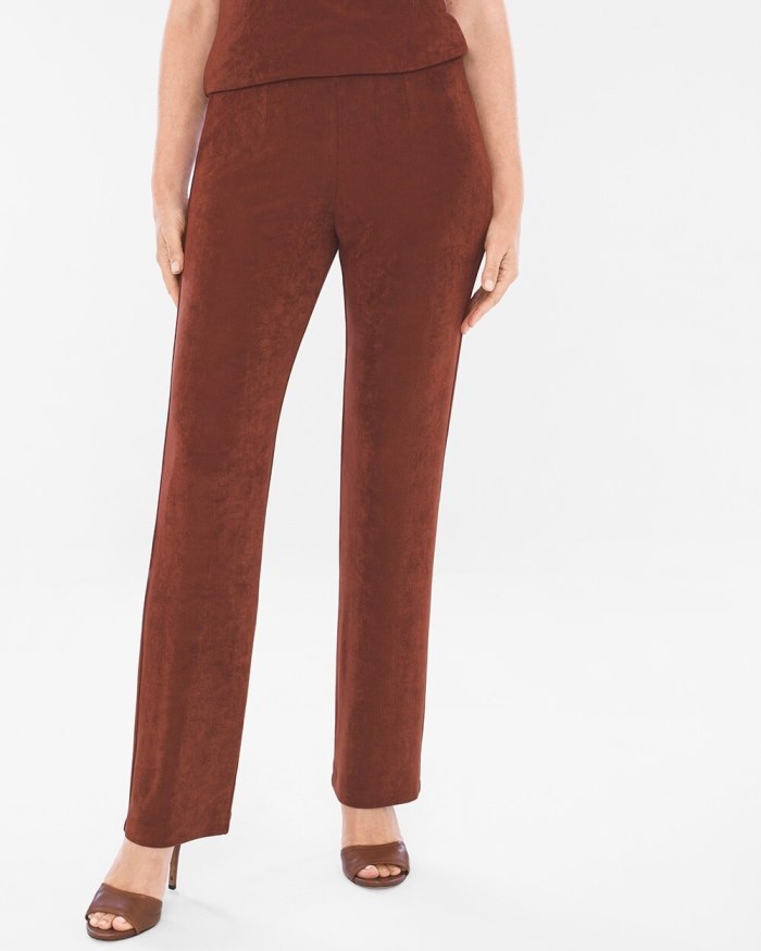 Chicos Travelers Classic No Tummy Pants - Rich Mahogany Chicos Travelers Classic No Tummy Pants - Rich Mahogany
