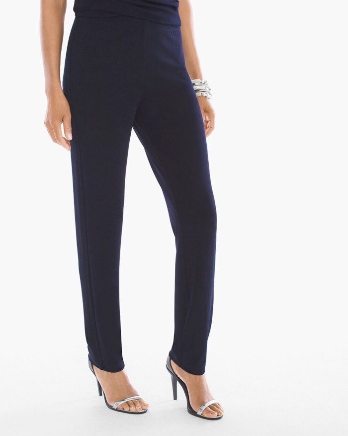 Chicos Travelers Essential Slim Pants - Empress Blue Chicos Travelers Essential Slim Pants - Empress Blue
