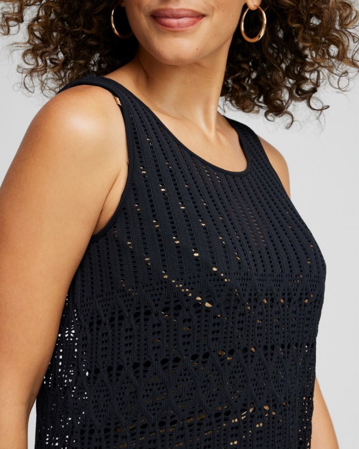 Chicos Gottex Swim Coverup Dress - Black Chicos Gottex Swim Coverup Dress - Black