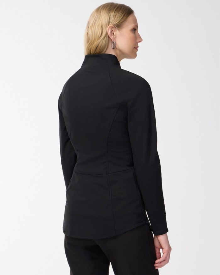 Chicos Zenergy Seamed Jacket - Black Chicos Zenergy Seamed Jacket - Black