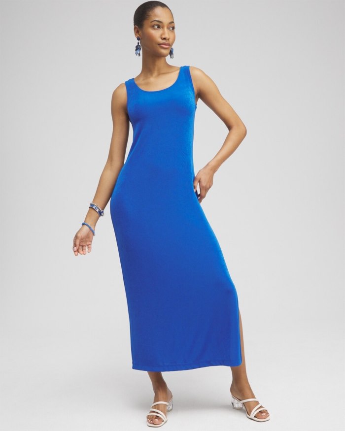 Chicos Travelers Classic Tank Dress - Intense Azure Chicos Travelers Classic Tank Dress - Intense Azure