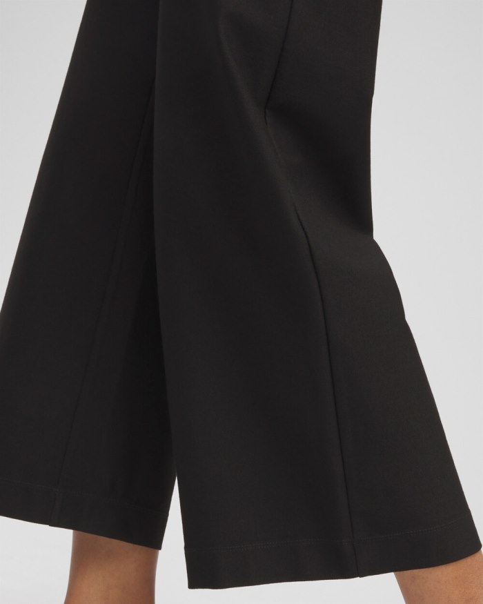 Chicos Travelers Collection Crepe Cropped Pants - Travelers Black Chicos Travelers Collection Crepe Cropped Pants - Travelers Black