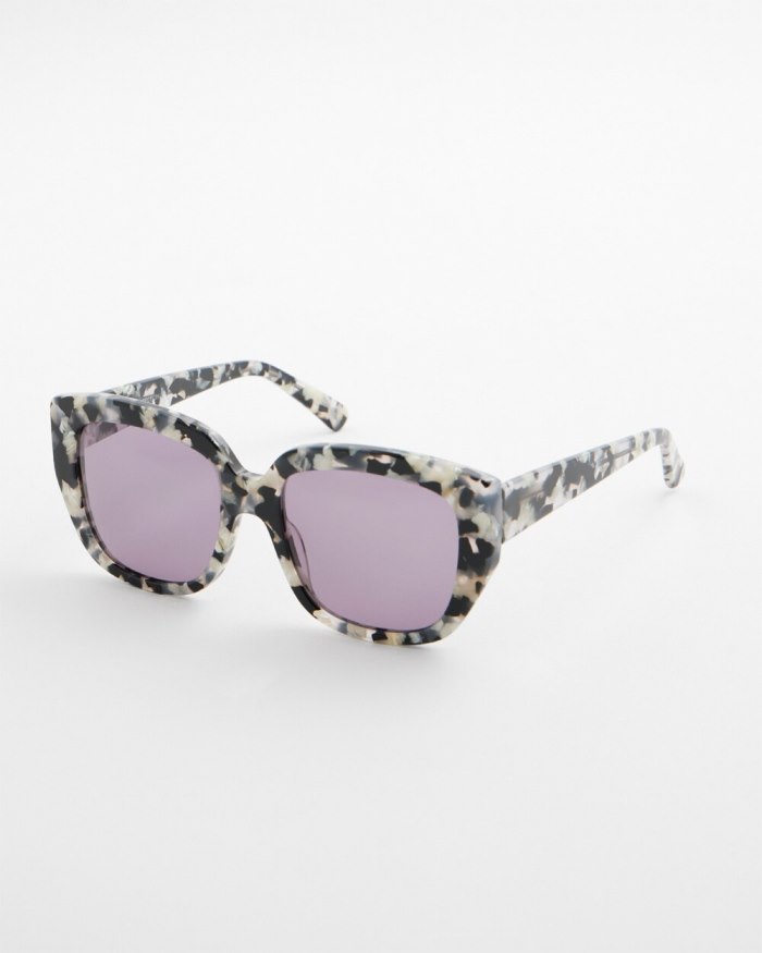 Chicos Tort Print Sunglasses - Gray Tortoise Chicos Tort Print Sunglasses - Gray Tortoise