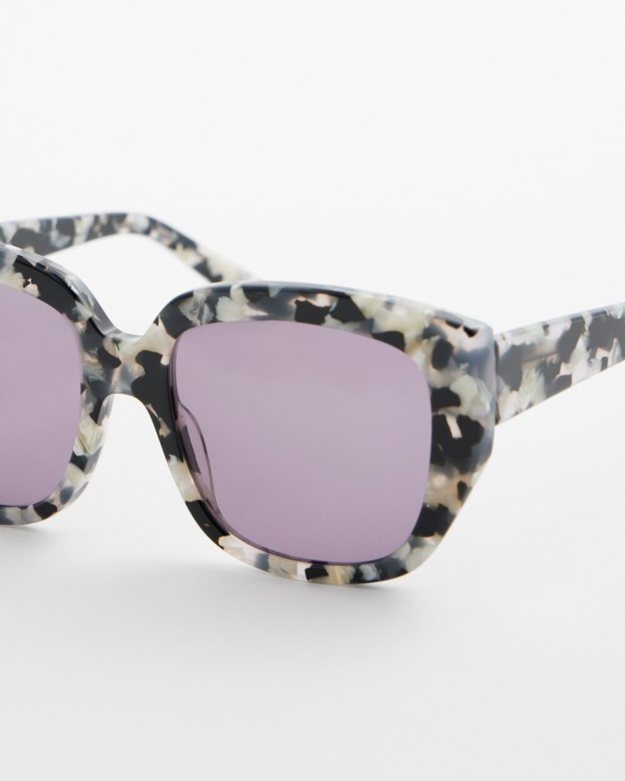 Chicos Tort Print Sunglasses - Gray Tortoise Chicos Tort Print Sunglasses - Gray Tortoise