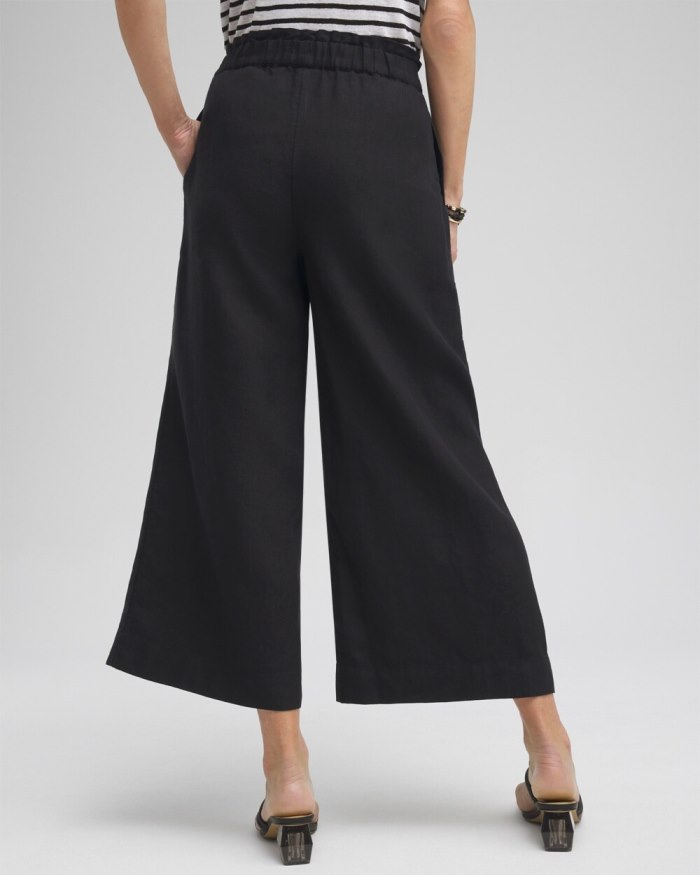 Chicos Linen Culottes - Alabaster Chicos Linen Culottes - Alabaster