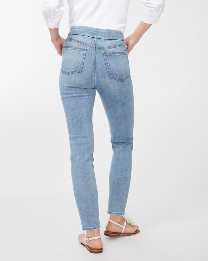 Chicos Pull-On Ankle Jeggings - Naples Indigo Chicos Pull-On Ankle Jeggings - Naples Indigo