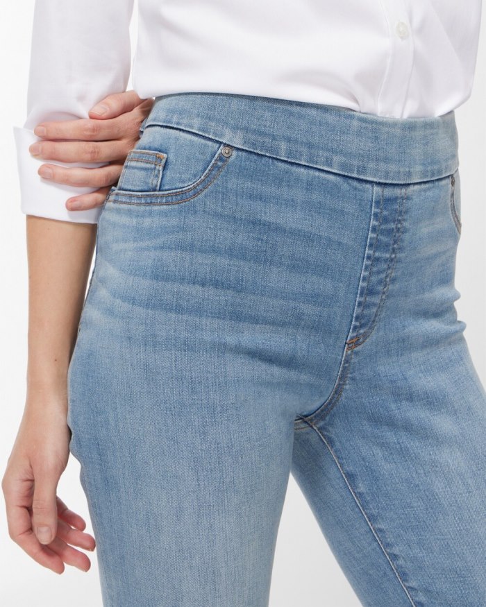 Chicos Pull-On Ankle Jeggings - Naples Indigo Chicos Pull-On Ankle Jeggings - Naples Indigo