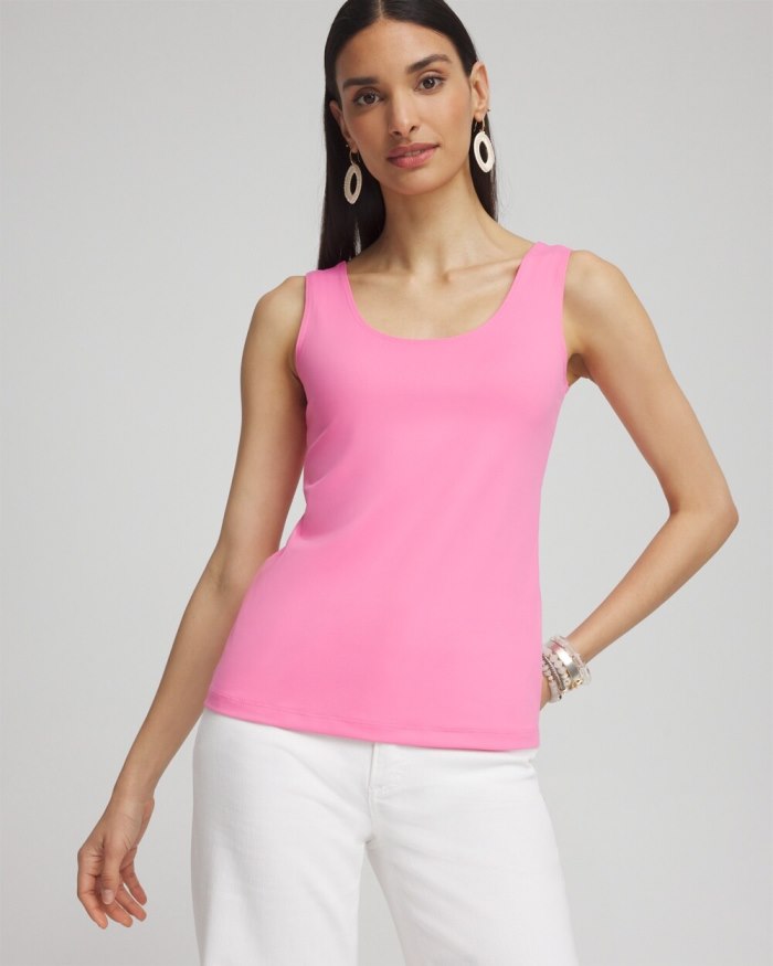 Chicos Microfiber Tank - DELIGHTFUL PINK Chicos Microfiber Tank - DELIGHTFUL PINK