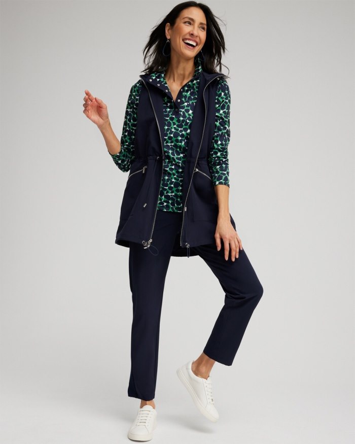 Chicos Zenergy UPF Neema Anorak Vest - Classic Navy Chicos Zenergy UPF Neema Anorak Vest - Classic Navy