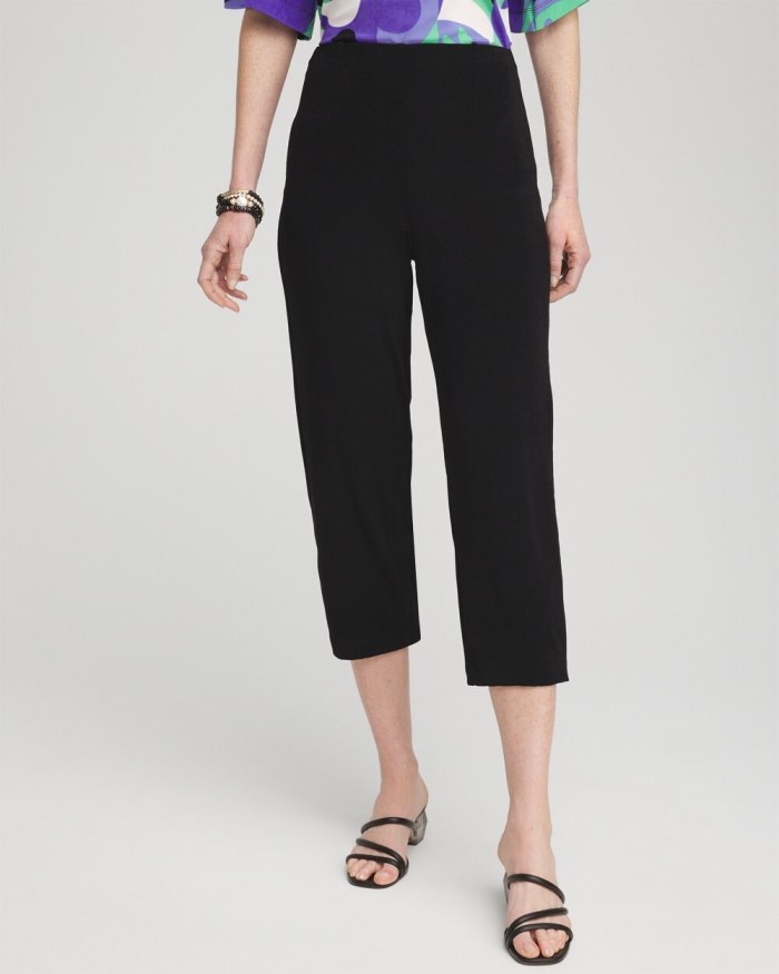 Chicos Travelers No Tummy Cropped Pants - Travelers Black Chicos Travelers No Tummy Cropped Pants - Travelers Black