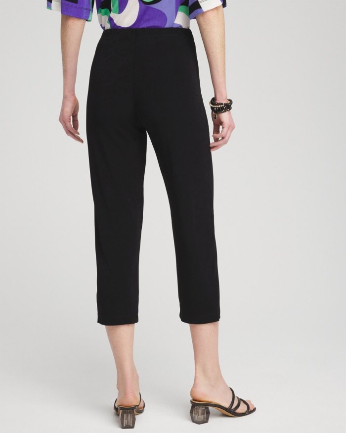 Chicos Travelers No Tummy Cropped Pants - Travelers Black Chicos Travelers No Tummy Cropped Pants - Travelers Black