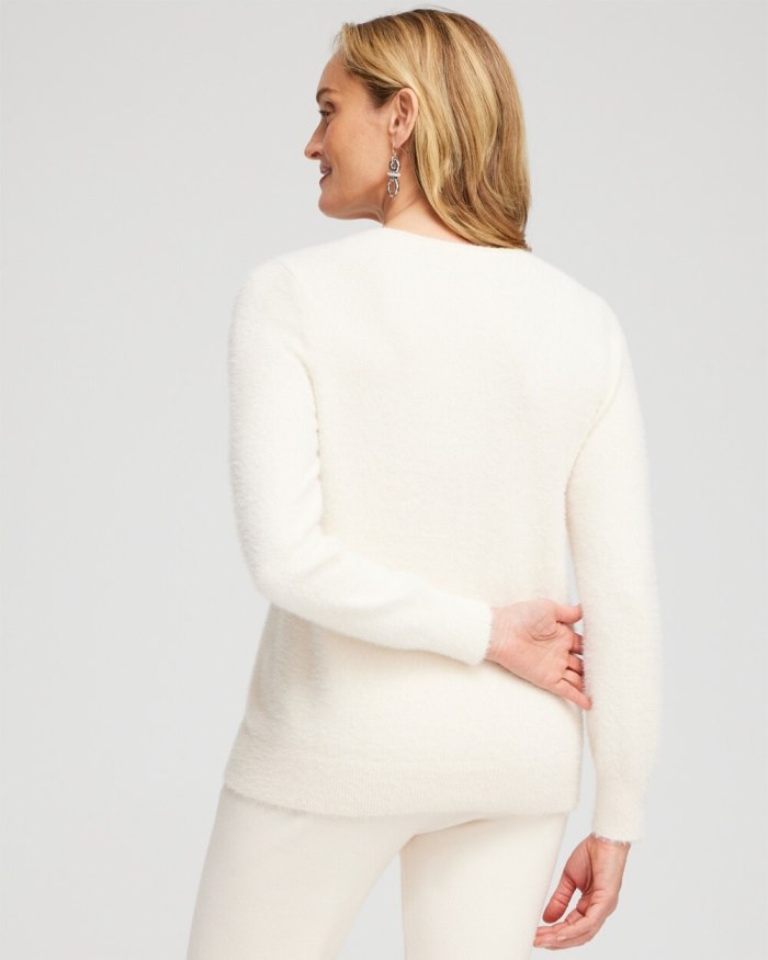 Chicos Zenergy Eyelash Sweater - Black Chicos Zenergy Eyelash Sweater - Black