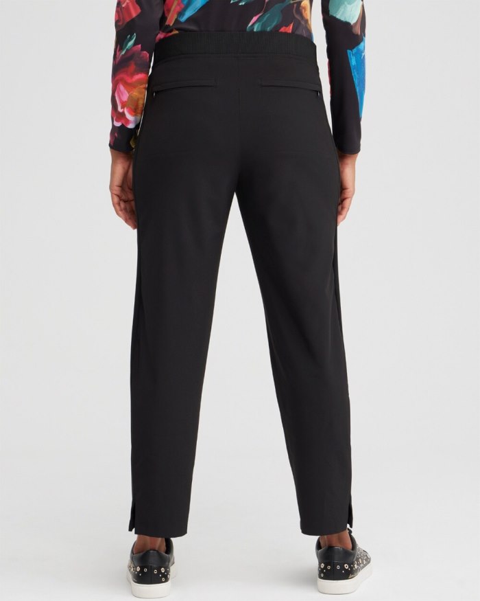 Chicos Zenergy UPF Ribbed Side Ankle Pants - Black Chicos Zenergy UPF Ribbed Side Ankle Pants - Black