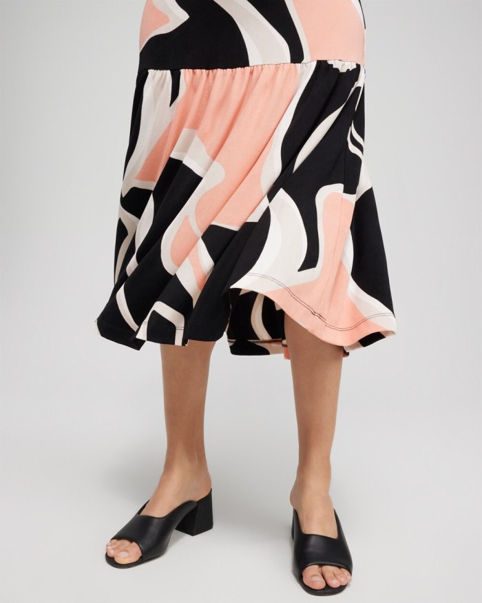 Chicos Travelers Drop Waist Maxi Dress - Pink Clay Chicos Travelers Drop Waist Maxi Dress - Pink Clay