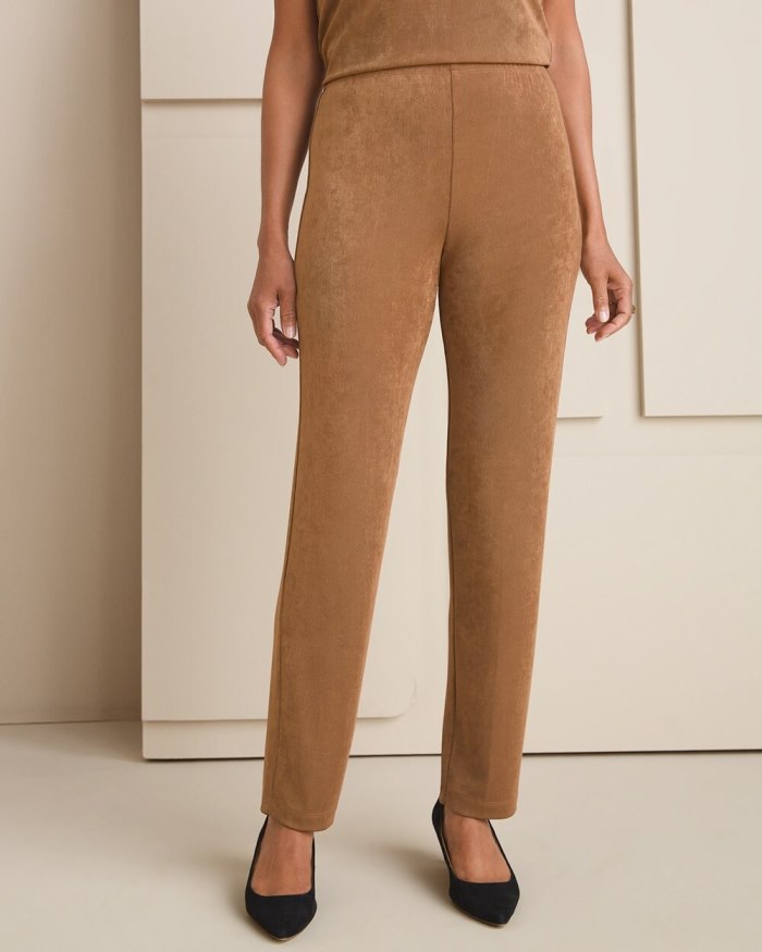 Chicos Travelers Essential Slim Pants - Deep Rum Caramel Chicos Travelers Essential Slim Pants - Deep Rum Caramel